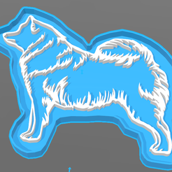 samoyed_cookie.png Samoyed cookie cutter