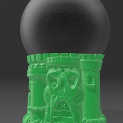 ALEXA_ECHO_DOT_5_CASTLE_GRAYSKULL.jpg 2 em 1 Porta Trecos e Suporte Alexa Echo Dot 4a e 5a Geração Castelo de Grayskull