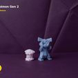 Snubbull_Pokemon_Low_poly_3D_print_37.jpg Second Generation Low-poly Pokemon Collection