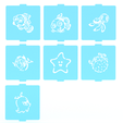 1.png Finding nemo stencil set of 7 for Coffee and Baking