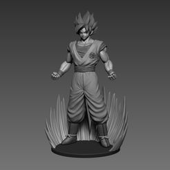 goku1.jpg 3D-Datei Son Goku Dragon Ball fan-art statue 3dprint・Modell zum Herunterladen und 3D-Drucken