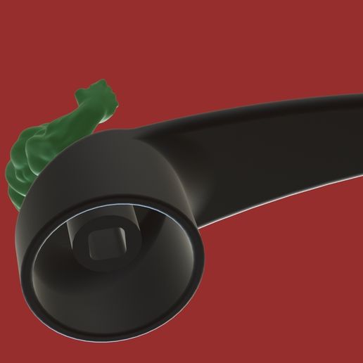 hulk-faucet-handle-01.jpg Халк ручка для воды для детей 3D печать модель