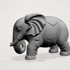 Elephant 03-A01.png Бесплатный 3D файл Elephant 03・Дизайн 3D принтера для загрузки