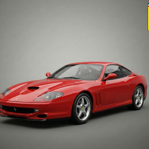 1996 Ferrari 550 Maranello - V12 Grand Tourer Icon - High-Detail 3D Printable