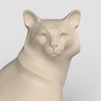 sittingcat.501.jpg 3Dmodel STL Statuette Sitting Cat