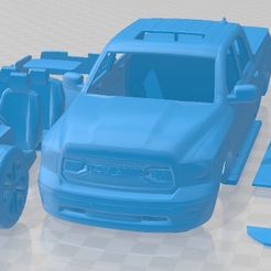 Dodge-Ram-1500-2019-Parts-1.jpg Fichier 3D Dodge Ram 1500 2019 Printable Car・Modèle pour impression 3D à télécharger