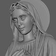 RENDER6.jpg Nativity Virgin Mary Praying Statue for Nativity Scene 3D print model