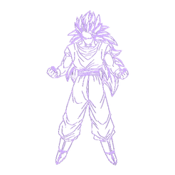 STL file Son Goku - Super Saiyan Blue & Whis Gi 👾・3D printer design to  download・Cults