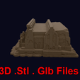 dibegyptian1274938_4v.png DiB Egyptian Temple Diorama Stl  Glb for 3D Printer