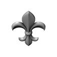 lys-V02-04.JPG Heraldic lily relief for woodworking and plaster moldings 3D print model