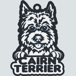cairn-tinker.png Fichier STL gratuit Porte-clés Cairn Terrier・Plan à télécharger et à imprimer en 3D
