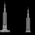 14.jpg Artemis 1 The Space Launch System (SLS): NASA’s Moon Rocket take off (lamp) and pedestal File STL-OBJ for 3D Printer