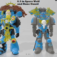 Space-Wolf-1.png McFarlane Custom 8.5in Space Wolf and Rune Guard