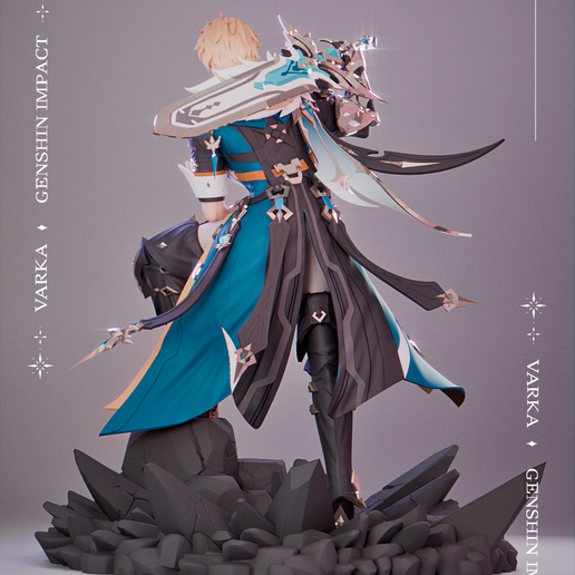 ♂️ Varka | Genshin Impact・ 3D File for 3D printing・Cults