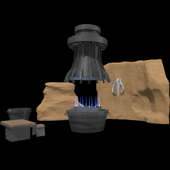 2023-04-03-103719.png Archivo 3D Diorama Star Wars Mandalorian Forge (Temporada 3) para figuras de 3,75" y 6・Diseño de impresora 3D para descargar