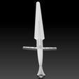 Preview04.jpg Geralt Silver Sword - Netflix Version 3D print model