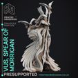 Vus-6.jpg Vus - Spear Maiden to Morrigan - Deity Fight Club - PRESUPPORTED - Illustrated and Stats - 32mm scale