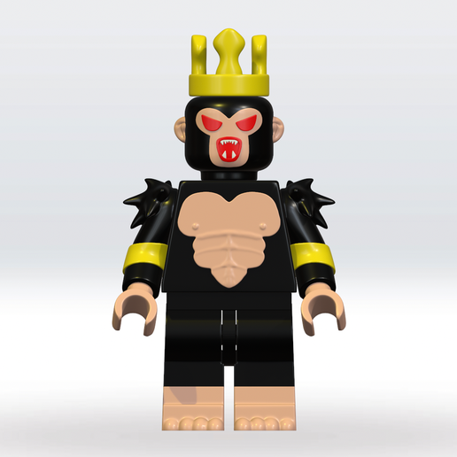 Gorilla King Roblox 3D Model Stl file 3mf Multicolor