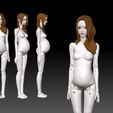 ZGrab03.jpg BJD pregnant girl female Jayn ball jointed doll