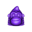 GORILLA_HEAD.stl GORILLA ARTICULATED, FLEXI, PRINT-IN-PLACE