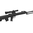 QBU-88-sniper-rifle.png OBJ file QBU-88 sniper rifle・3D print model to download