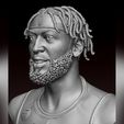 12.jpg 3D portrait of Anthony Davis with finals look 3D print model