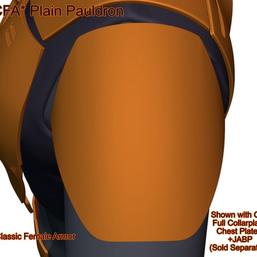 Female Shoulder Armor [CFA] 3D model
