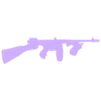 Tommy G 1.2.stl tommy gun wall art