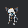 model-1.png Gato robótico futurista - Brinquedo robótico bonito para gatos - modelo de impressão 3-D