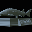 Sturgeon-statue-20.png fish beluga / sturgeon / huso huso / vyza velká statue detailed texture for 3d printing