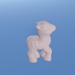 PegasusPose4.png My Little Pony 3D Petite Pegasus Pony replica