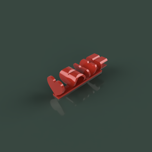 Heart-love Flip 3D model