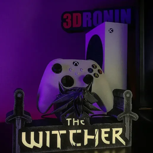 77014981915334.webp WITCHER Gamepad holder Controller stand with lightbox (universal)