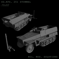 stummel-NEU.png Sd.Kfz. 251 Stummel WW2 Wehrmacht