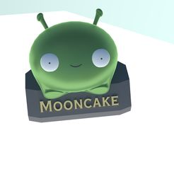 Rend_1J.jpg STL file Final Space MoonCake with stand・3D printing model to download