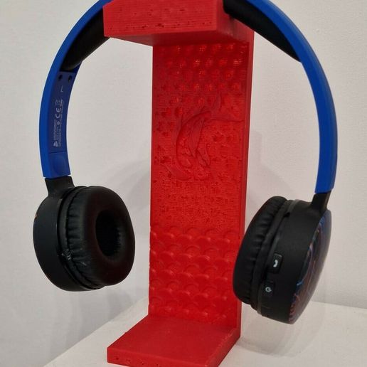 Koi fish headphones stand 3D model