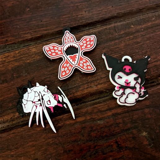 Keychain Anime 3 3D model