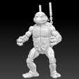 ScreenShot590.jpg Michelangelo TMNT 6" Action Figure for 3d printing.