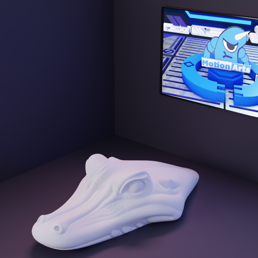 Crocodile Head 3D model