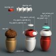 fus.jpg STL file Magic Acorn Needlecase 🪡🧵💕 + Bonus 👁🍄・3D printer model to download