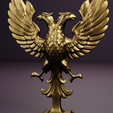 Byzantine_DoubleEagle_hero.png Byzantine Double-Headed Eagle - Standing Sculpture | 3D Print STL