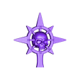 Skull_8_Pointed_Star_Icon.stl STL-Datei Anarchy Skull Icon kostenlos・3D-druckbares Objekt zum herunterladen