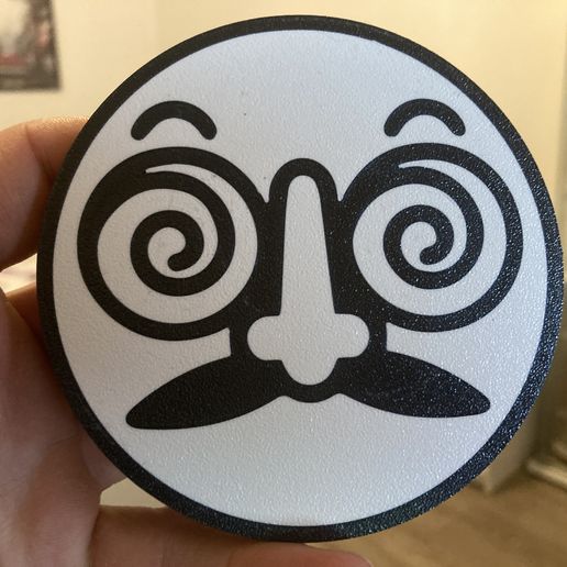 Hypnotic emoji coaster 3D model
