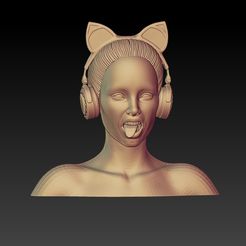 7.jpg BUSTE SEXY - GAMER GIRL -MINIATURE ÉCHELLE 75 MM