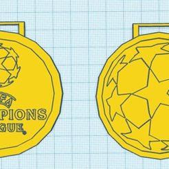 Médaille-LdC1.1.jpg Файл STL Медаль ЛоК・Шаблон для 3D-печати для загрузки