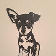 20240131_224949.jpg line art the dog, wall art dog, 2d art dog, chiwawa, chihuahua
