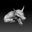 were4.jpg werewolf bust 3d model for 3d print