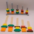 DSCF9775.jpg Geometric Shape Sorting Tower | Montessori Fine Motor & Color Matching Toy | Occupational Therapy STL