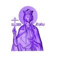 Sv_Elena.stl Religious icon cnc art 3D model elena