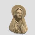8.png Estátua da Virgem Maria, figura a rezar com auréola, decoração religiosa